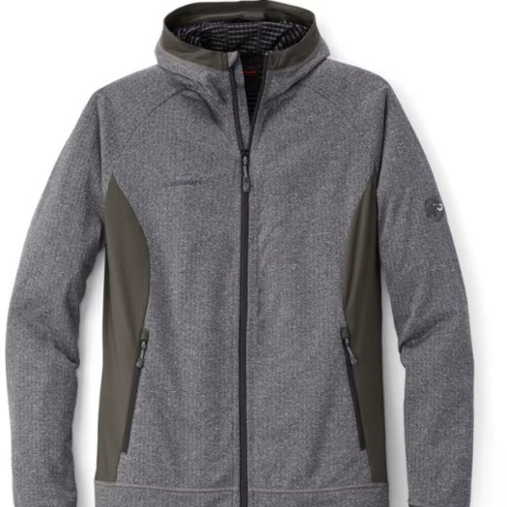 Mammut, Elwha Hooded Jacket, BLACK MELANGE/GRAPHITE, L Men's